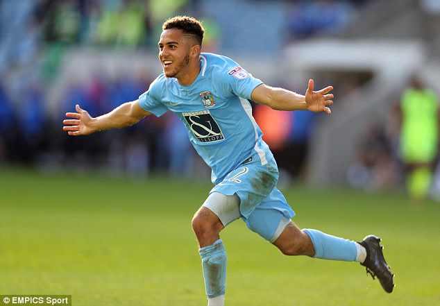 skybluesarchive's tweet photo. On this day 2017 Sky Blues beat Exeter City 2-0 at Ricoh through an own goal and a late strike from sub @devonkellyevans . att 8,340 https://t.co/ozm2B2wrHS https://t.co/gmFNZjsYea