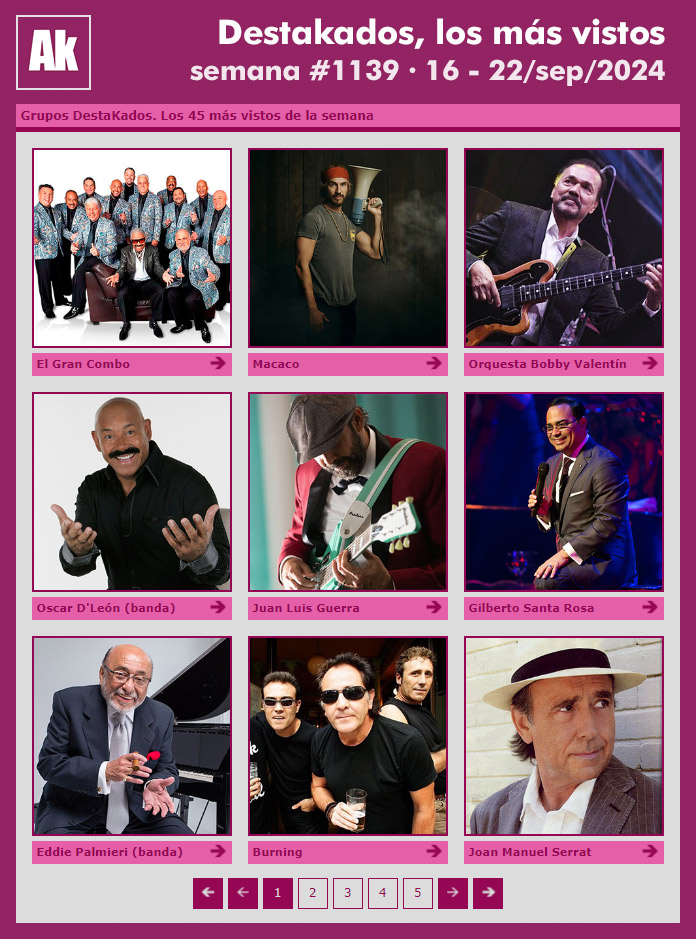 Los #9 primeros de #losMasVistos en AudioKat, semana #1139 (del 16 al 22 de septiembre), #karmin
audiokat.com/destakados