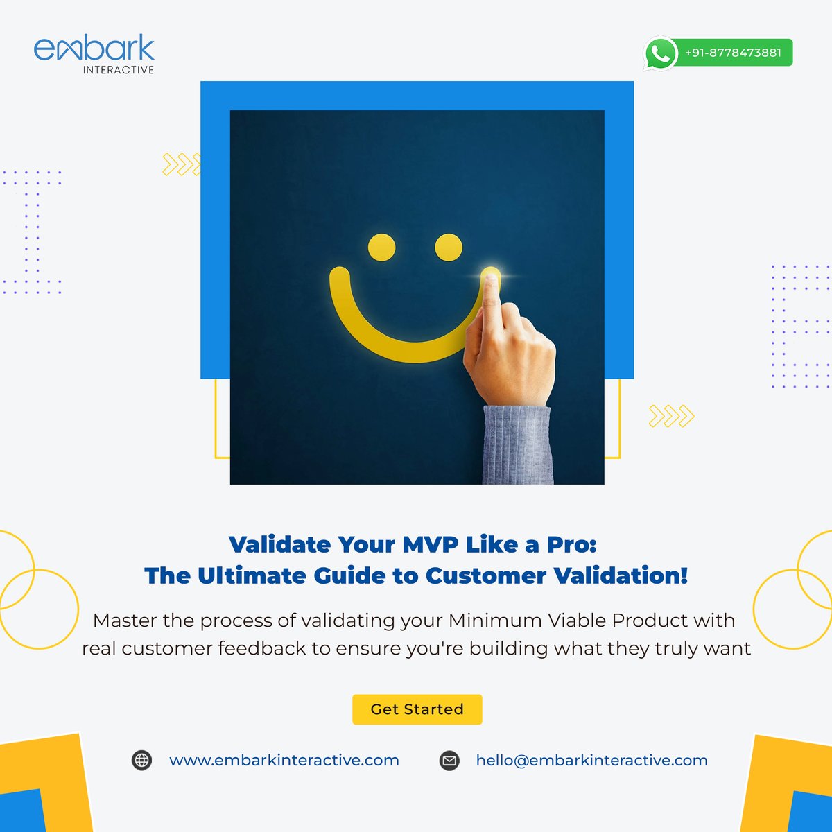 embark_ipl's tweet image. Ready to validate your MVP?  Our ultimate guide shows you how to gather feedback and refine your product to meet customer needs. Check it out! #MVP #CustomerValidation #StartupSuccess #ProductDevelopment #Entrepreneurship #embark #embarkinteractive