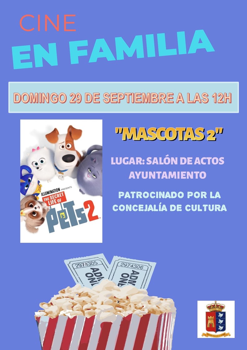📽 CINE EN FAMILIA

Este domingo tendremos sesión de cine en familia con la proyección de la película 𝐌𝐚𝐬𝐜𝐨𝐭𝐚𝐬 𝟐

Organiza: concejalía de Cultura del Ayuntamiento

🕰 12 horas
📌 Salón de actos del Ayuntamiento
🎟 Entrada libre

#VillanuevaDeLaTorre #Cultura #Cine
