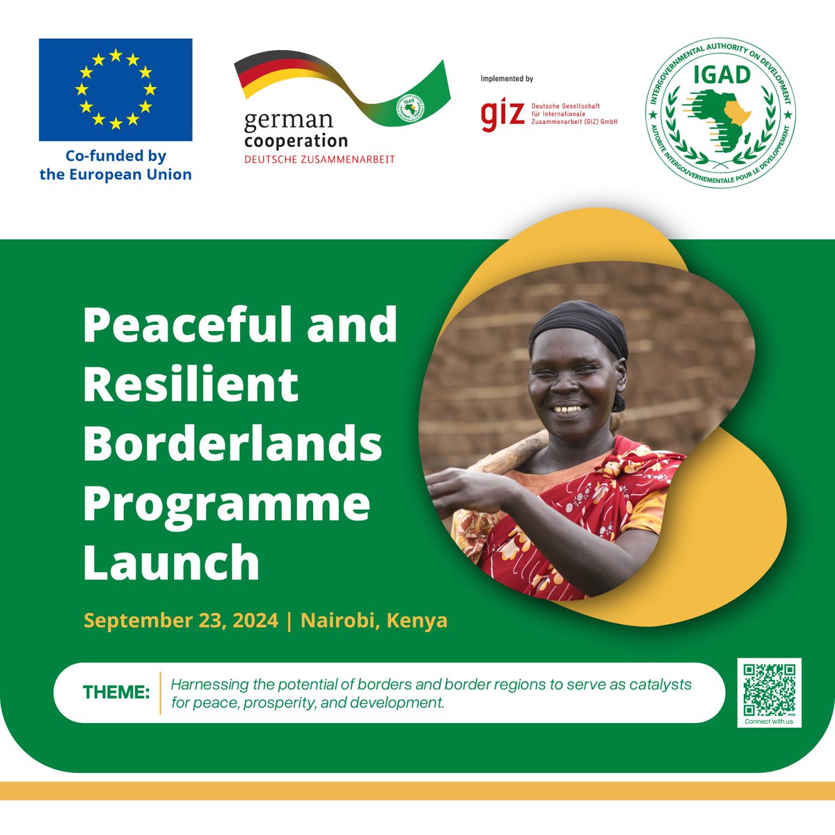 NyangePatience's tweet photo. .@IGADsecretariat is launching the Peaceful & Resilient Borderlands Programme (PRBP) in Nairobi🇰🇪
Co-financed by the EU and BMZ, the programme will focus on supporting development in IGAD’s cross-border communities and ASAL regions, promoting stability & growth across the area. https://t.co/4IbxFYYpuR