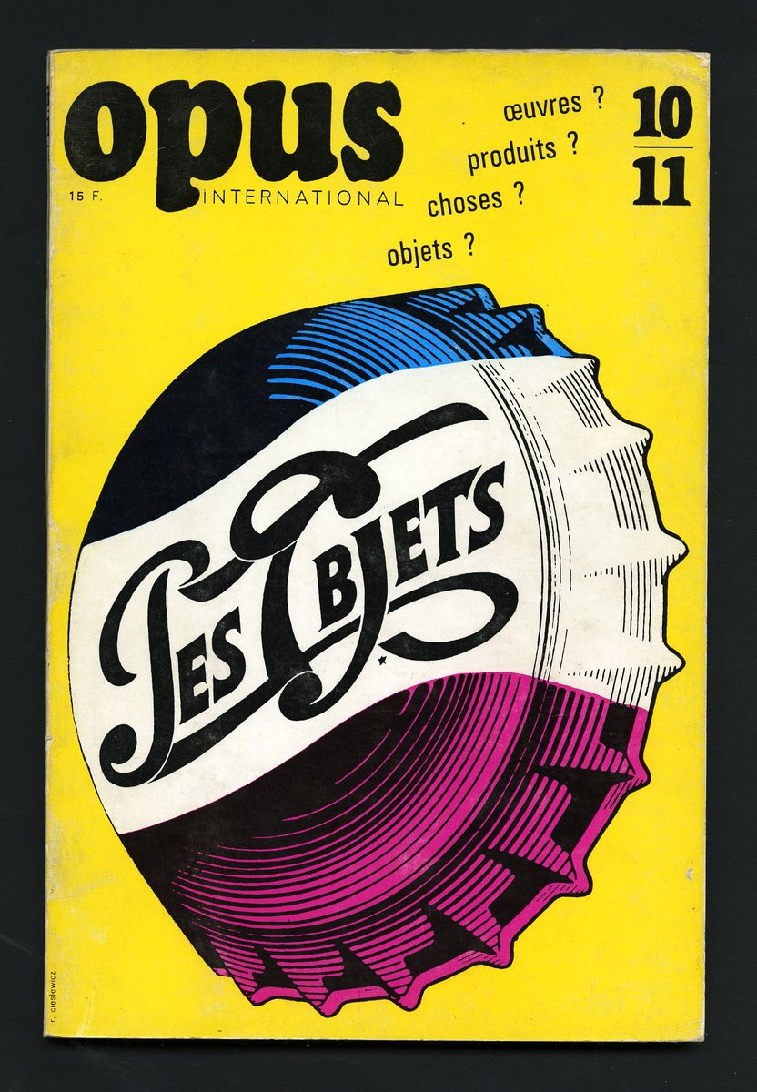dissenydoc's tweet photo. #7dies7cobertes de #OpusInternational
📆1/7
Núm. 10-11 (1969)
Coberta: #RomanCieslewicz
De les nostres #revistesdedisseny
De nuestras #revistasdediseño
From our #DesignMagazines
#7days7covers #coverdesign #dissenygràfic #artsgràfiques #artesgráficas #graphicarts #art #arte https://t.co/Mx4n7dSJ96