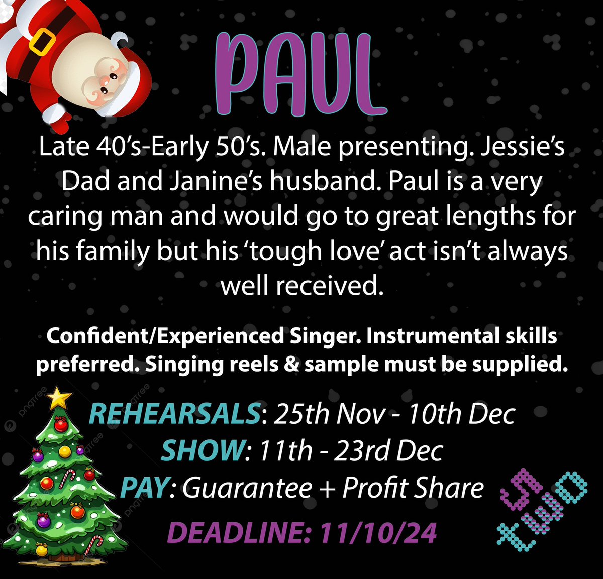 🚨#CASTING🚨

Spread the word! We’re looking for YOU! 

Come join us for some #Christmas fun in a brand new #musical! Is it another visit to much-loved #Pinkerford? 

E: info@53two.com 💙💜 

#Manchester #Mcr #Theatre