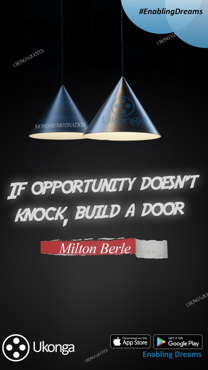 UkongaApp's tweet photo. #mondaymotivation
#savewithukonga
#NewWeekNewGoals https://t.co/pJZgI68KFf