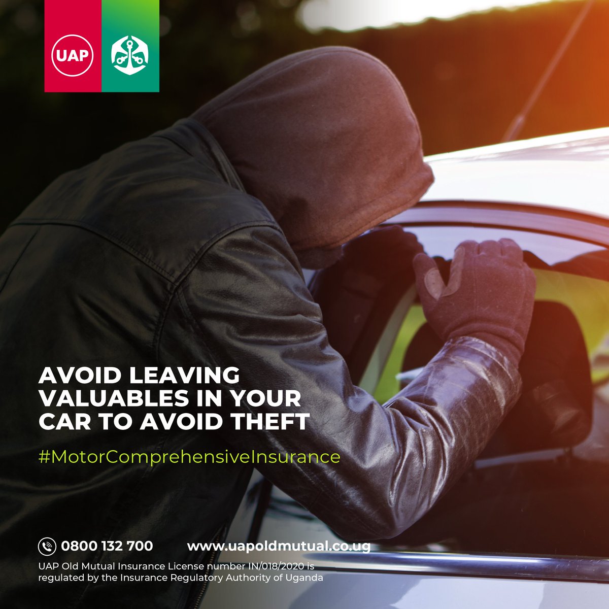 OldMutualUganda's tweet image. Do not tempt the thieves. Avoid leaving your valuables in the car to reduce the risk of theft. Visit: uapoldmutual.co.ug/personal/insur…, to learn more on how we can safeguard your car against such risks with our #MotorComprehensiveInsurance.

#TutambuleFfena