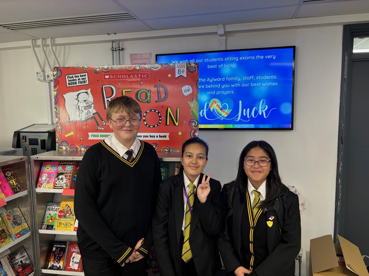 It's that time again - the <a href="/scholasticuk/">Scholastic UK</a> Book Fair is in town! 📚 Our helpers are ready to raise money for brand new books as well as promoting Reading For Pleasure across the cohort!