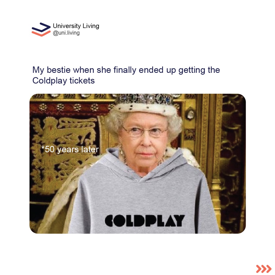 living_uni's tweet image. When you try your best, but you don't succeed😭.
.
.
.
.
.
.
.
.
#coldplay #studentvibes #soldout #meme #coldplayconcert #coldplayfans #StudentBesties #best #weekplans #studies📚 #waitinglist #abroadstudents #abroadliving #universityliving