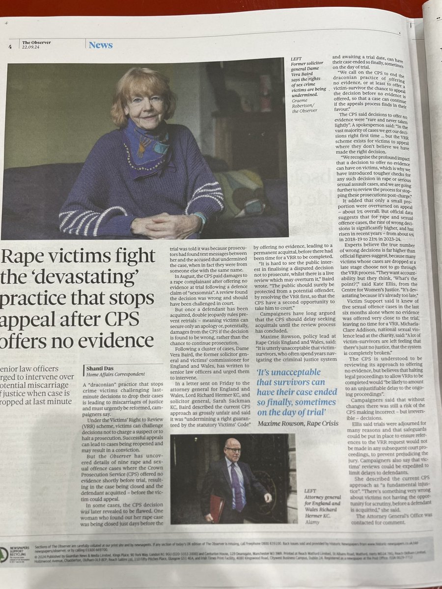 WEPBarnet's tweet photo. Also @guardian @ObserverUK why have you changed the headline online from the printed edition? https://t.co/gWiNsuPaK2