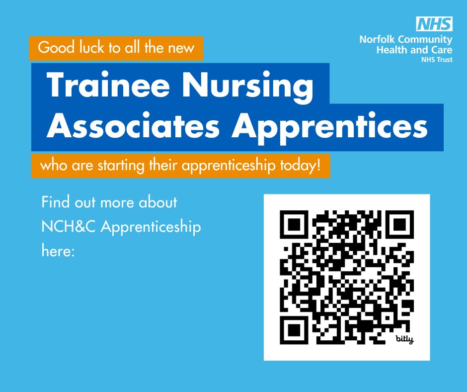 Good luck to the 5 <a href="/NCHC_NHS/">NCH&C</a> Trainee Nursing Associate apprentices who start at <a href="/uniofeastanglia/">UEA</a> today!

#Apprenticeship #NHS