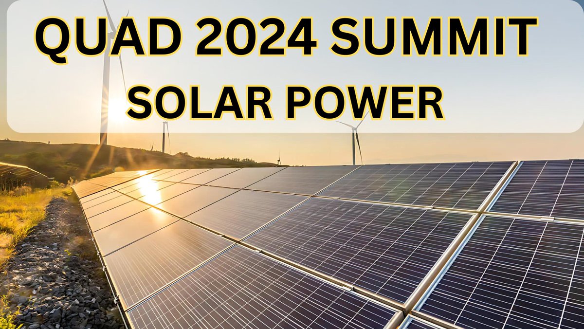 raghavwadhwa's tweet image. 🌞Sector: Solar Power

🌞 Quad 2024 Summit: US commits significant funding for Solar Manufacturing Projects in India.

🌞22 Companies from the Solar Sector that are set to benefit directly or indirectly from this initiative

[A thread....]🧵👇