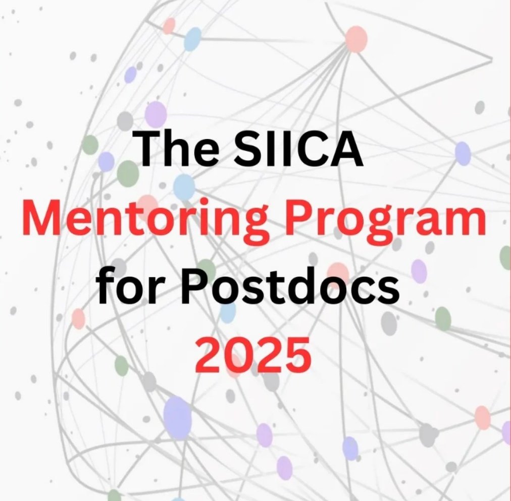 SIICA Mentoring Program for Postdocs 

Deadline extended to 13 October

Click here (It's free🙂) siica.it/siica-mentorsh…
