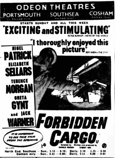 EXEOX2's tweet photo. FORBIDDEN CARGO (1954) and RIVER PATROL (1948) - two movies about the thrilling world of #HMCustomsandExcise - link in comments - @hammer_museum @exclusivephd @hammerfilms https://t.co/HrCuKD20Dm