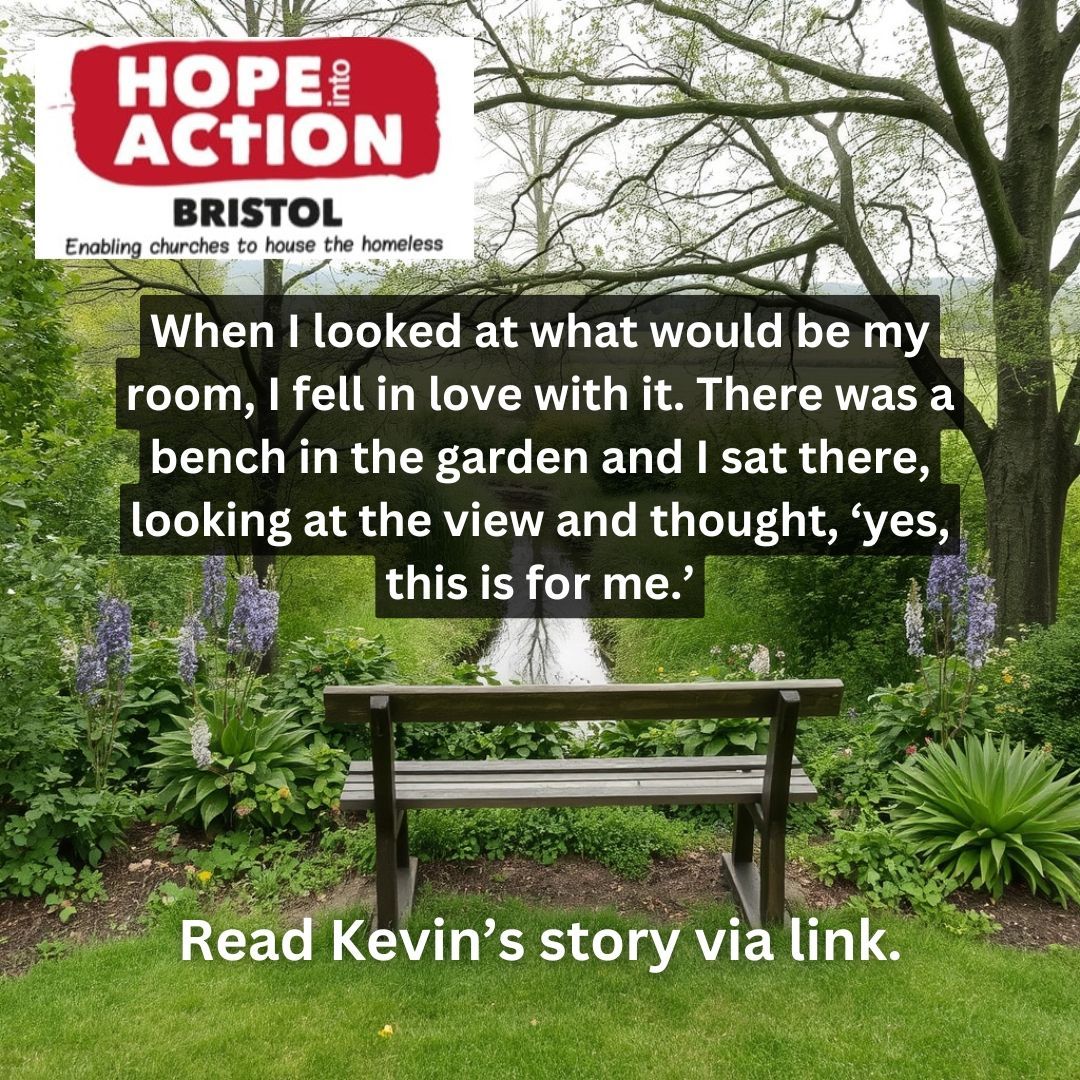 Kevin lived in 'temporary' accommodation for 10 years! He had lost hope until he came into contact with Esther at Hope into Action Bristol (an inHope franchise). Read Kevin's story: buff.ly/3B9aKYl