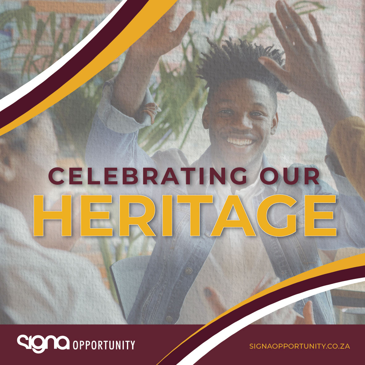 SignaOpportuniT's tweet photo. Today, we celebrate the vibrant cultural diversity of South Africa. 🇿🇦 Signa Opportunity is proud to empower young professionals from all backgrounds, contributing to a brighter future. Let’s unite, celebrate, and honour our heritage! Happy Heritage Day! 🌍

#HeritageDay https://t.co/Ng2J1jePqh