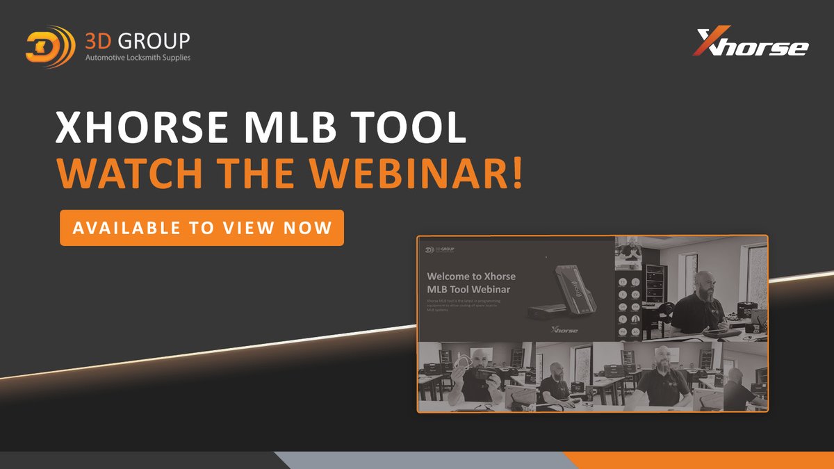 3DGroupUK's tweet image. Did you miss our New Webinar? 💻

Don't worry, you can watch it here: ow.ly/4AYJ50Tgtx4

Elevate your locksmith services today! Shop now: ow.ly/3IoQ50TgtaT

#AutoLocksmith #KeyProgramming #AutoLocksmithSupplies #KeyToolPlus #VVDI2