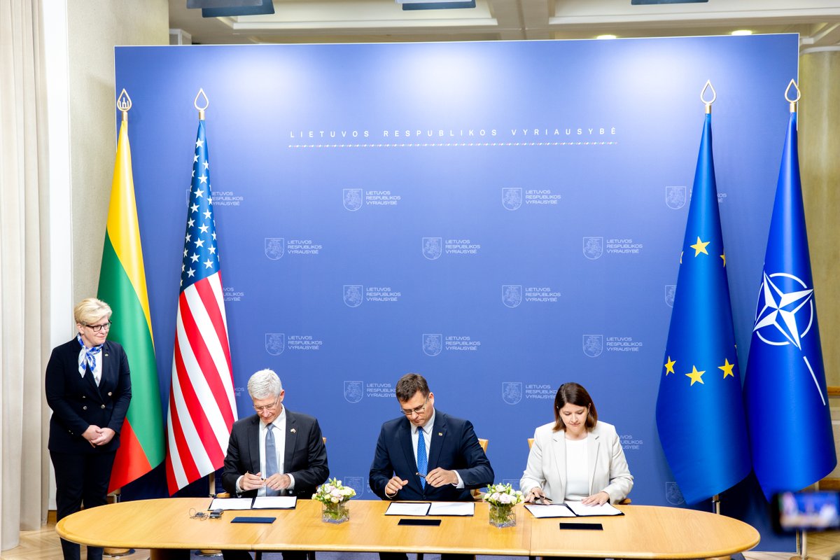 Ingrida Šimonytė (@ingridasimonyte) on Twitter photo Today, with <a href="/northropgrumman/">Northrop Grumman</a>, we signed a Memorandum of Understanding that will give a huge impetus to ramp up 🇱🇹 defence industrial capacity, focusing on development, production, and supply of medium-calibre ammunition.
To halt Russia's aggression, defensive might of Today, with <a href="/northropgrumman/">Northrop Grumman</a>, we signed a Memorandum of Understanding that will give a huge impetus to ramp up 🇱🇹 defence industrial capacity, focusing on development, production, and supply of medium-calibre ammunition.
To halt Russia's aggression, defensive might of