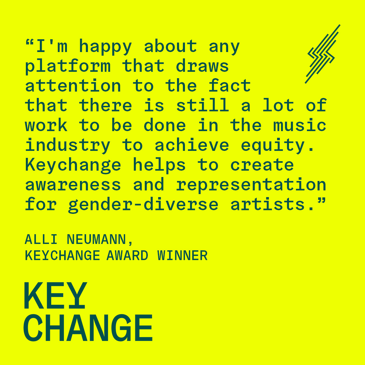 ⚡KEYCHANGE AWARD: ALLI NEUMANN⚡
This year’s Reeperbahn Festival saw the Inspiration Award go to singer-songwriter and activist, #AlliNeumann - presented by Barbara Gessler (Head of the European Commission Representation, Germany). Read in full here:
keychange.eu/award-winners/…