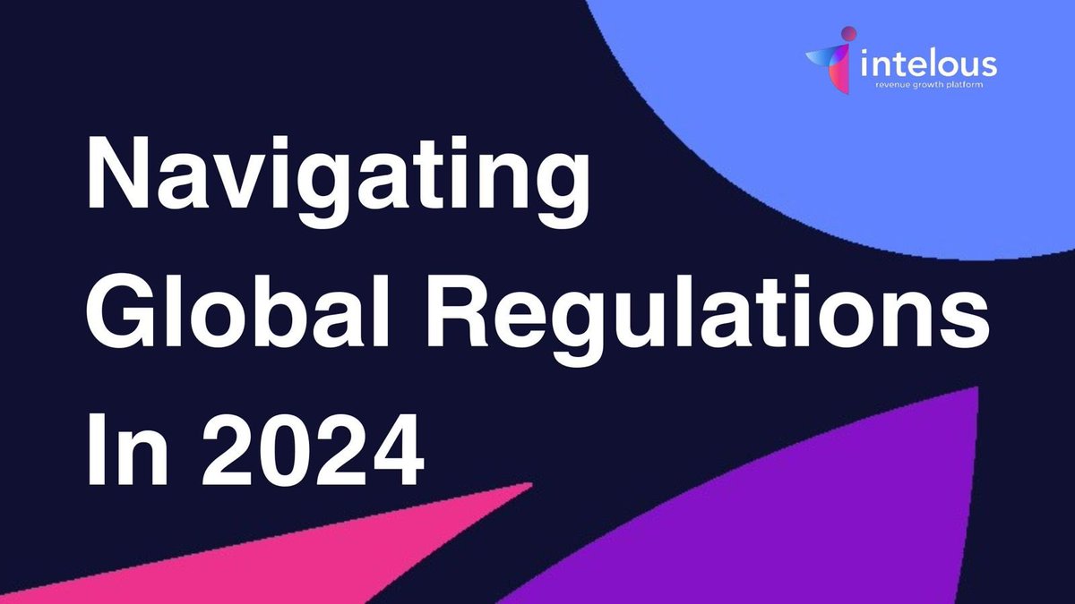intelous's tweet photo. #DataPrivacy in 2024 is changing fast! With over 130 jurisdictions enforcing new laws, itโs critical to stay compliant. Donโt get left behind in the evolving world of GDPR, CCPA & PIPL.
https://t.co/gV5VYQn160
#PrivacyRegulations #B2B #MarketingInnovation #AI
#IntelousAI https://t.co/AeSyTaHI5v