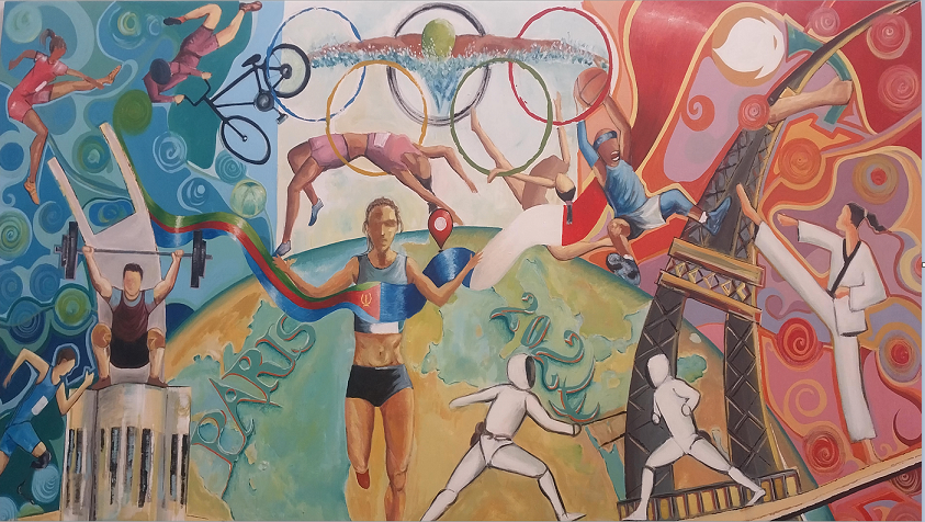 The amazing Paris Olympic games came to an end. Here at the French Embassy to Eritrea we have an incredible souvenir, an art work especially created by two talented Eritrean artists for this occasion @PARIS2024GAME <a href="/FranceinEritrea/">French Embassy in Eritrea</a>
