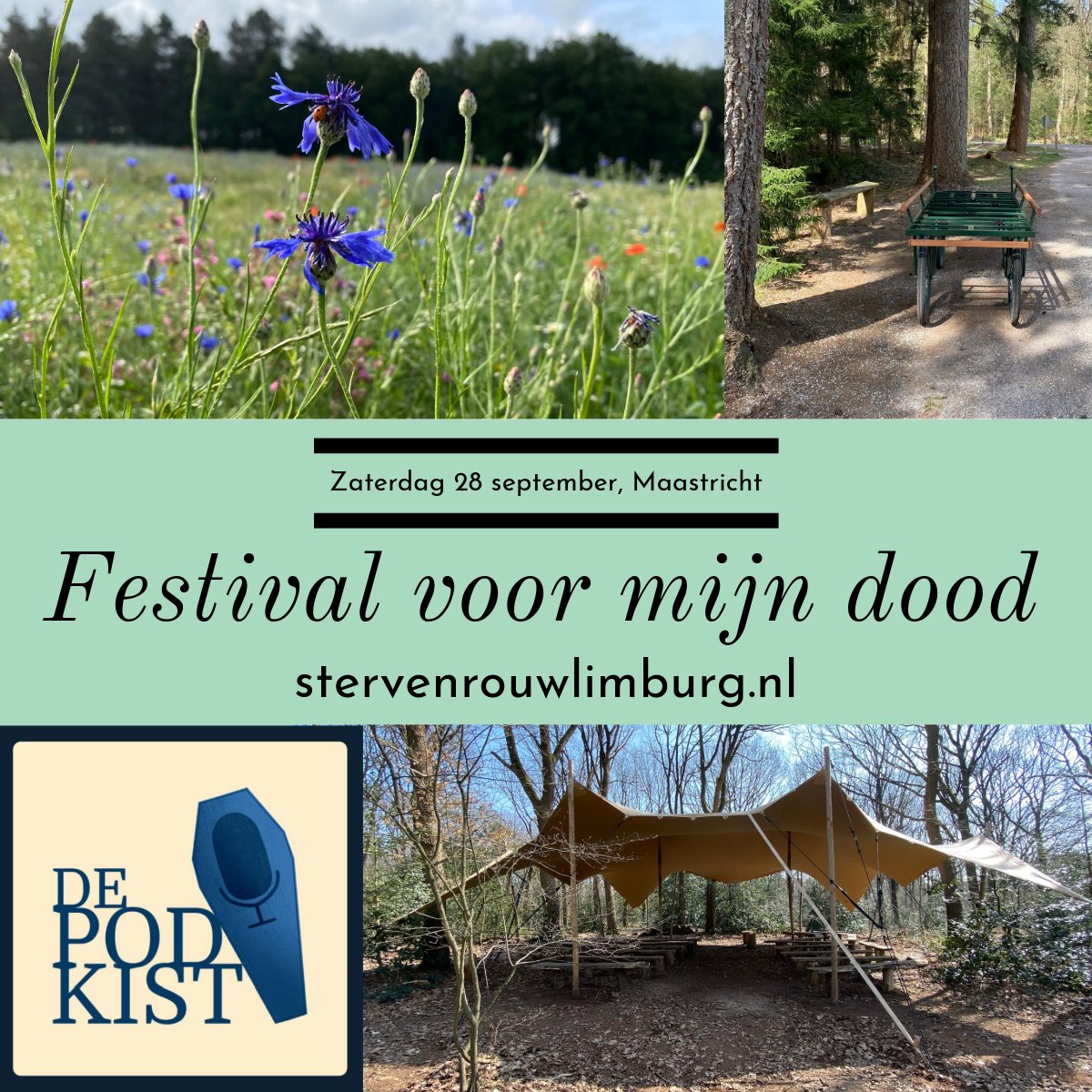 Aanstaande zaterdag bruist Maastricht met het #Festivalvoormijndood. Met inspirerende lezingen, muziek, workshops, theater en documentaires. Zelf geef ik om 15.45 uur een lezing in De Groote Sociëteit op het Vrijthof. Het hele programma vind je hier: stervenrouwlimburg.nl/mt-content/upl…