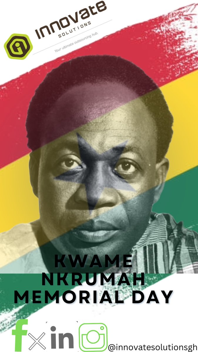 innovatesolgh's tweet image. As your outsourcing, supply of Stationery and Cleaing Service Company, Innovate Solutions will like to wish all cherised customers and staffs a Peaceful Memorial Day as we remember one of our greatest Hero in Ghana and Africa as a whole.
#OfficeSupplies
#cleaningservice
#outsourc