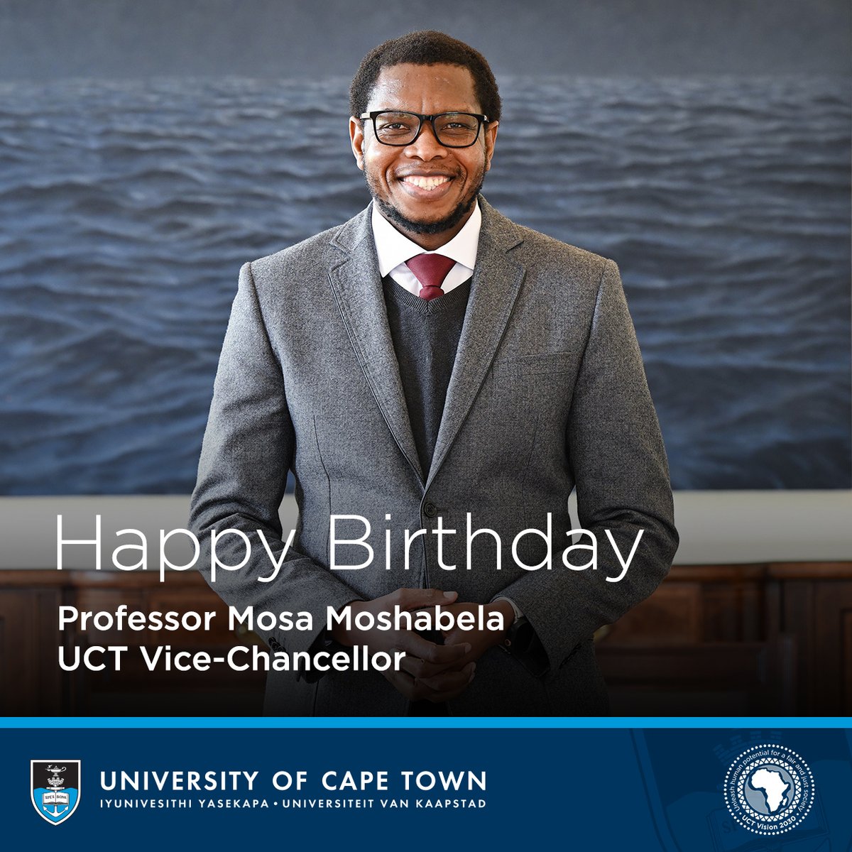 The University of Cape Town wishes our Vice-Chancellor, Professor Mosa Moshabela, a happy birthday!