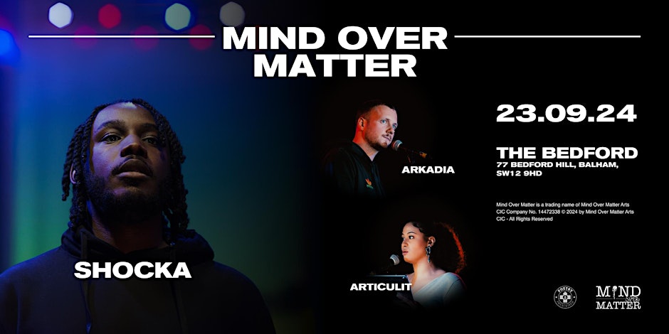 Mind Over Matter Arts CIC (LDN) (@mindmatterldn) on Twitter photo Tonight we head back to where it all began 7 years ago 🎉
<a href="/TheBedfordPub/">The Bedford, Balham</a> Doors at 7pm
Remaining tickets on <a href="/eventbrite/">Eventbrite</a> / OTD
#Birthday #relaunch #mindovermatter Tonight we head back to where it all began 7 years ago 🎉
<a href="/TheBedfordPub/">The Bedford, Balham</a> Doors at 7pm
Remaining tickets on <a href="/eventbrite/">Eventbrite</a> / OTD
#Birthday #relaunch #mindovermatter