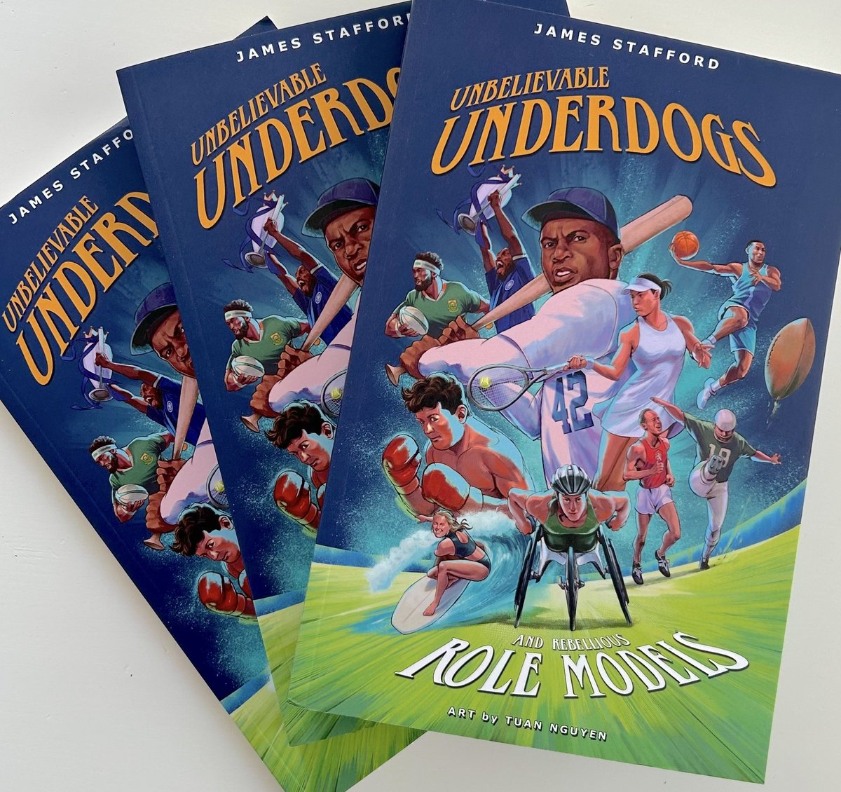 jpstafford's tweet photo. Just had some lovely feedback from parents of teenage boys on my new sports book. 

A couple of them told me their boys, usually reluctant readers, are flying through 'Unbelievable Underdogs &amp; Rebellious Role Models'. 

That was one of the things I was hoping for! #books 📚⚽️⚾️ https://t.co/CdPsnKRIB6