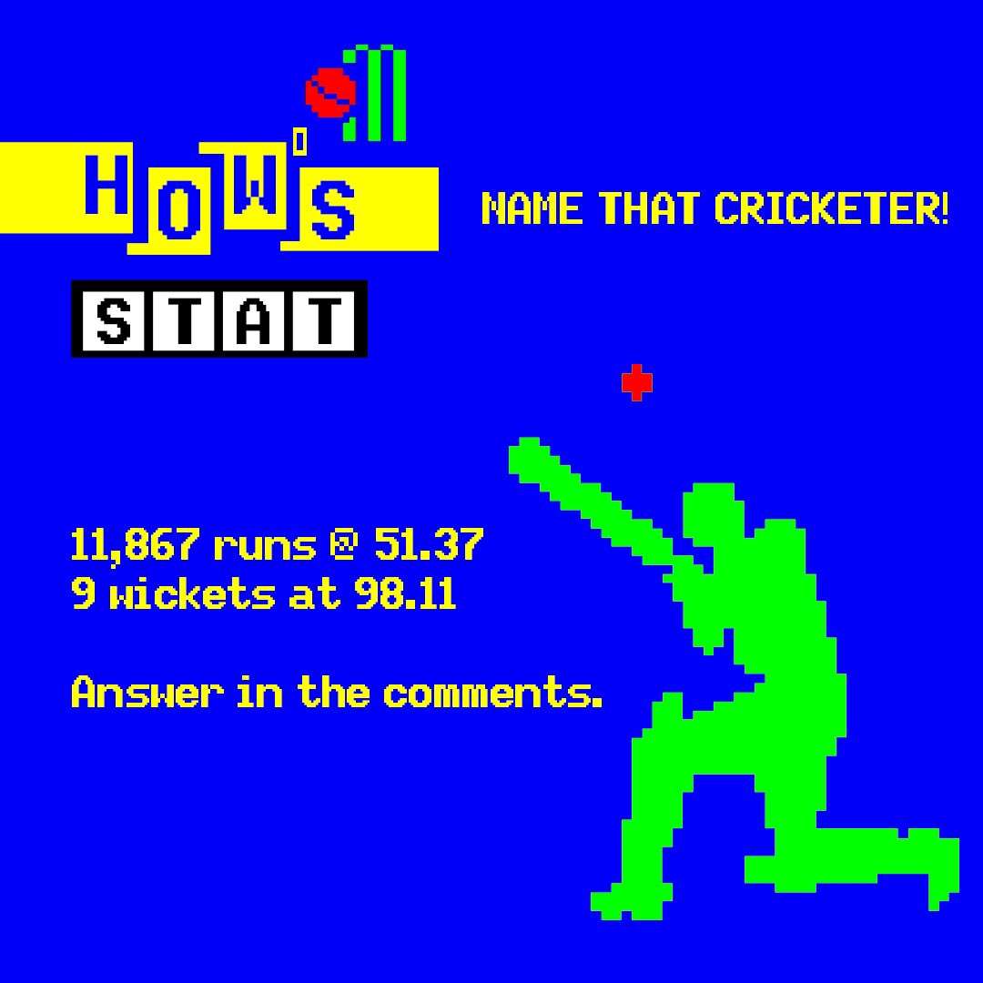 🤔Name that cricketer! 

Let us know when you work it out 🏏

#Cricket #TestCricket #CricketTwitter