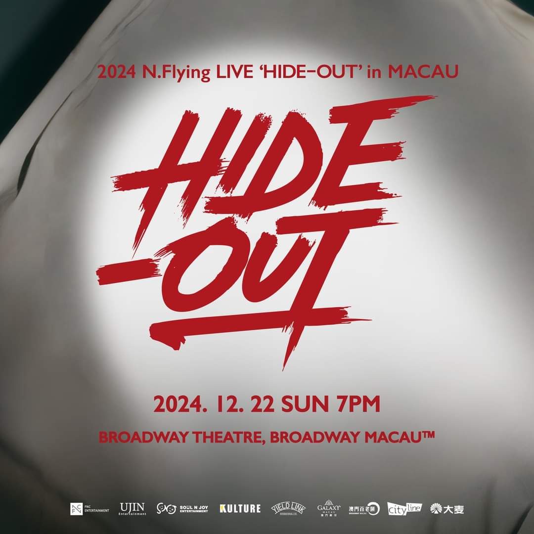 kulture210's tweet photo. 2024 N.Flying LIVE 'HIDE-OUT' in MACAU

22-12-2024, 7pm
Broadway Theatre, Broadway Macau™ 
HKD $1,688 / $1,288 / $888
Ticketing Date: 12pm,  29-10-2024 （Tuesday）
Ticketing: Broadway Macau https://t.co/fCcn0kgknE, Cityline https://t.co/61hgAXFaKz, Damai https://t.co/uU38VoA1pc https://t.co/Fz4NLEnQP3