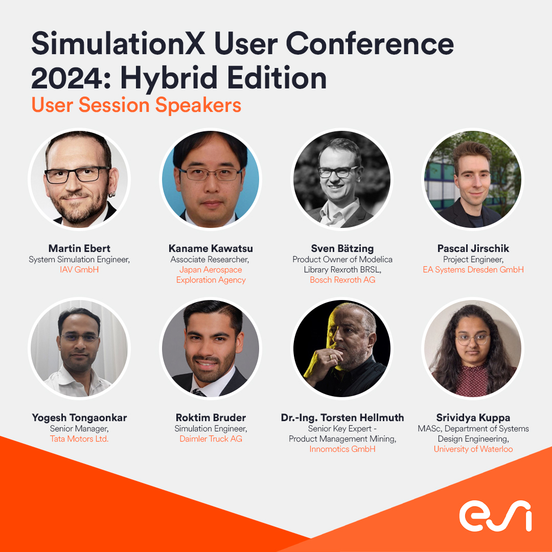 ESIgroup's tweet image. 🚀 Join us for the #SimulationX User Conference 2024: Hybrid Edition on October 8-9!
📅 Check out our agenda and register today: bit.ly/49V3rj3
#SimulationXUserConference #SystemSimulation #SystemModeling