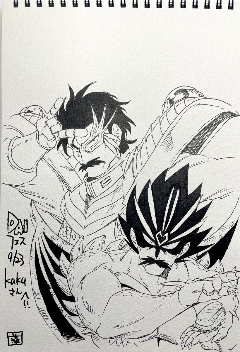 @kaka_dq_dai できました!なぜかこうなりました!!大丈夫でしょうか…!リクエストいただきありがとうございます!!! 