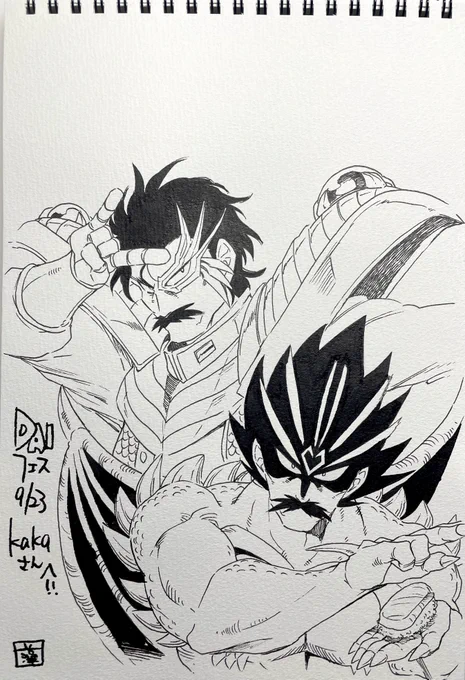 @kaka_dq_dai できました!なぜかこうなりました!!大丈夫でしょうか…!リクエストいただきありがとうございます!!! 