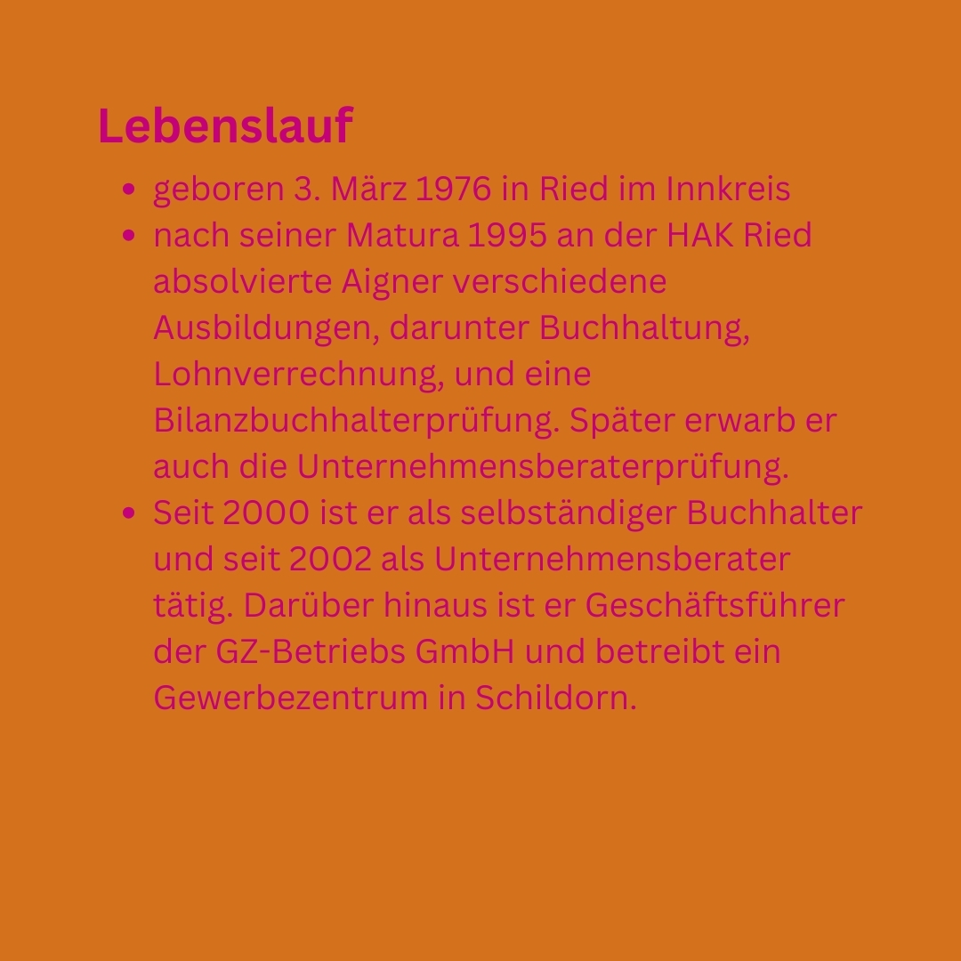 Wer ist Joachim Aigner?(1/2)
#wahl #wahlen #Wahlen2024 #nationalwahl #nationalrat #Nationalratswahl #Superwahljahr #wahlberechtigung #petrovic #lmp #vote #voting #meinung #mitgestaltung #beteiligung #partizipation #teilnahme #NutzedeineStimme