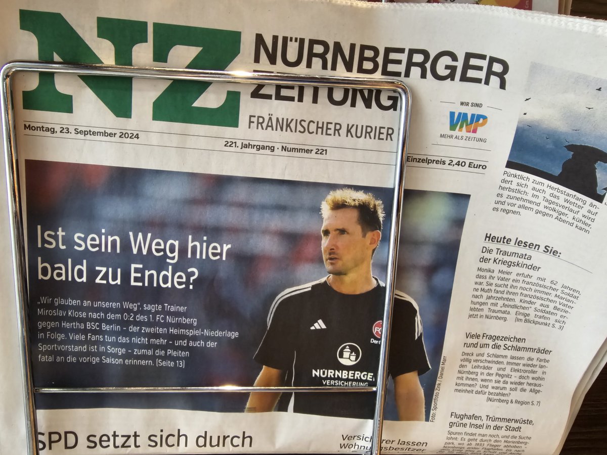 2_Steffen's tweet photo. Es beginnt.. 

#FCN #Klose https://t.co/mCWQyqNaVK