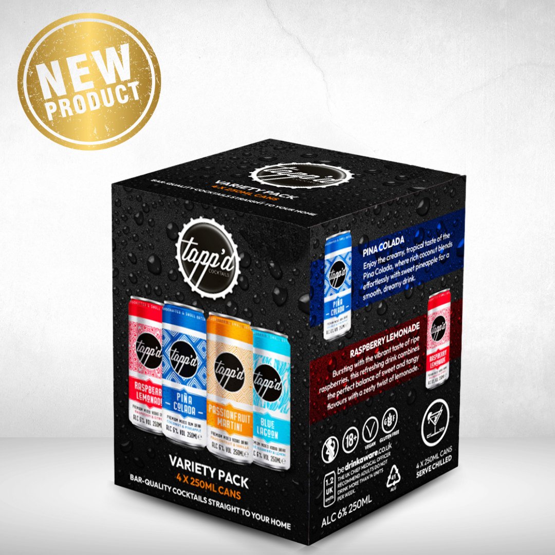 Tapp’d Cocktails (@tappdcocktails) on Twitter photo NEW NEW NEW! Our variety 4 pack is now available in all <a href="/CStarCoop/">Chelmsford Star Co-operative</a> stores! 🍸 NEW NEW NEW! Our variety 4 pack is now available in all <a href="/CStarCoop/">Chelmsford Star Co-operative</a> stores! 🍸