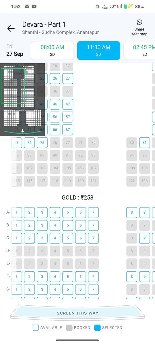 RcFanboi's tweet photo. #Devara Bookings thread.
1.Ananthpur (shanthi sudha complex)
Open chesi 1hr+ ayina still mrng 8am nunchi ni8 10 pm varaku
100 tickets kuda book avvale❤️🔥🔥🔥🔥🔥🔥🔥🔥 https://t.co/2wiTXmlIgx