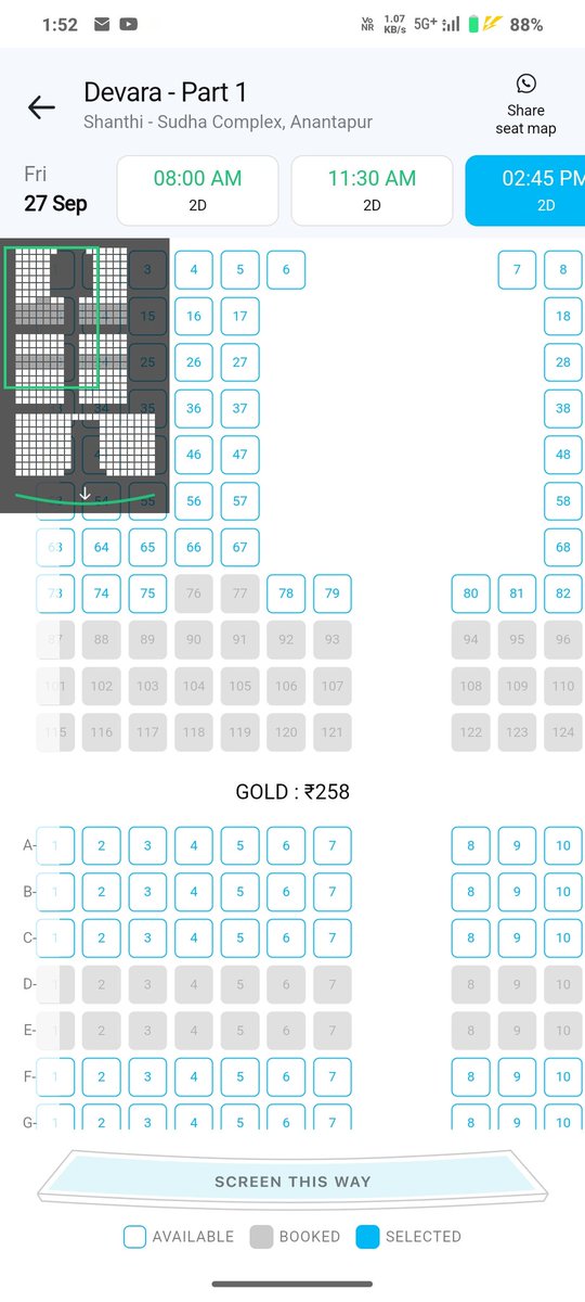 RcFanboi's tweet photo. #Devara Bookings thread.
1.Ananthpur (shanthi sudha complex)
Open chesi 1hr+ ayina still mrng 8am nunchi ni8 10 pm varaku
100 tickets kuda book avvale❤️🔥🔥🔥🔥🔥🔥🔥🔥 https://t.co/2wiTXmlIgx