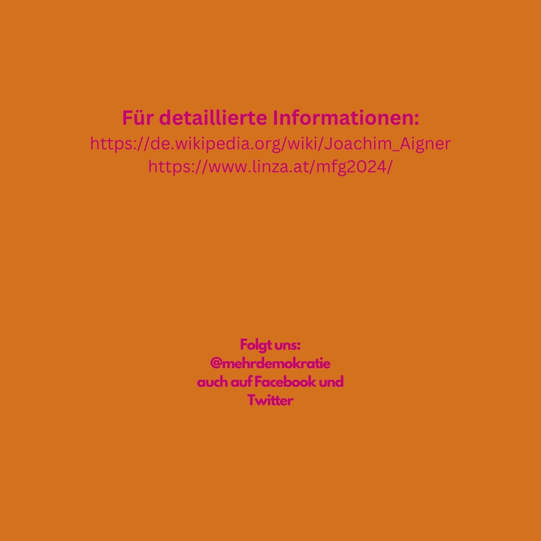 Wer ist Joachim Aigner?(2/2)
#wahl #wahlen #Wahlen2024 #nationalwahl #nationalrat #Nationalratswahl #Superwahljahr #wahlberechtigung #petrovic #lmp #vote #voting #meinung #mitgestaltung #beteiligung #partizipation #teilnahme #NutzedeineStimme
