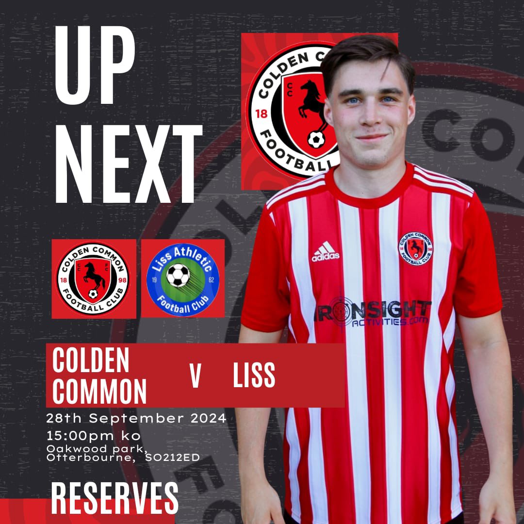 Colden Common FC Reserves (@ccfcdev) on Twitter photo Next up for the team Saturday 28th we host <a href="/LissReserves/">Liss Athletic Reserves</a>
Bar is open. Looking to bounce back after a defeat in our last league game Next up for the team Saturday 28th we host <a href="/LissReserves/">Liss Athletic Reserves</a>
Bar is open. Looking to bounce back after a defeat in our last league game