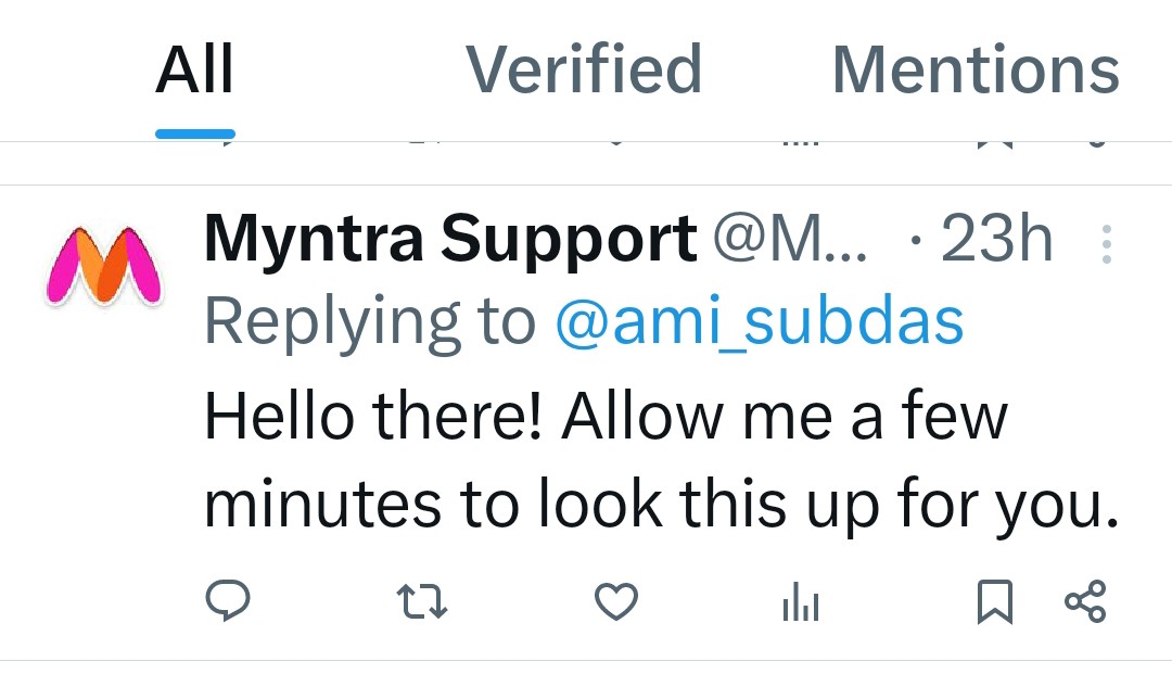 ami_subdas's tweet photo. @MyntraSupport @mukeshbansal06 this sounds familiar. Heard it thrice in the last 24 hours!!! https://t.co/k9F6CWeQei