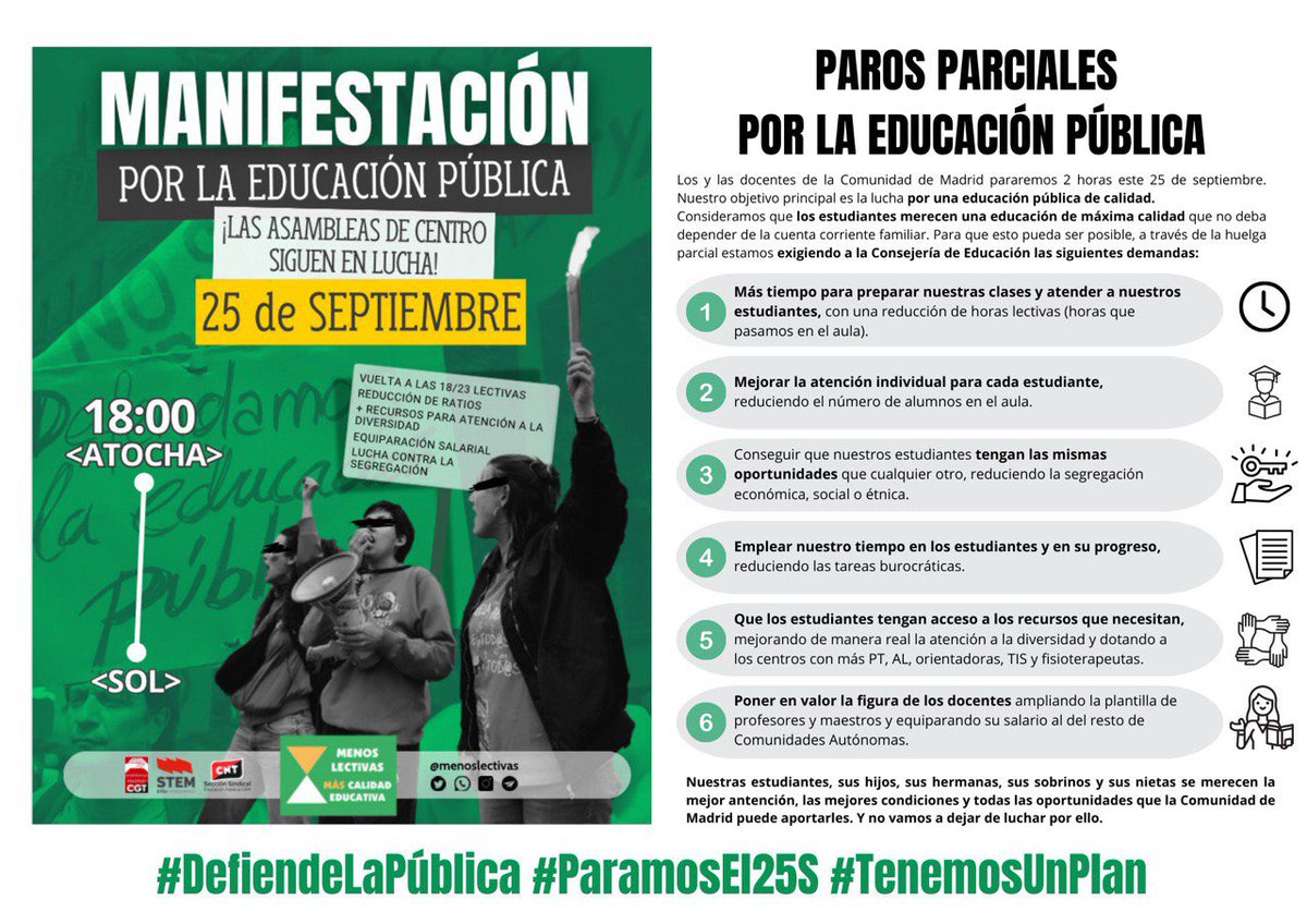 Marea Verde Madrid ¡#MatricúlateEnLaPública! tweet media