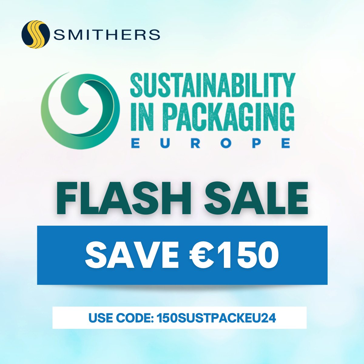Hurry and book your tickets for Sustainability in Packaging Europe now! For one week only, we have slashed our ticket price by €150 - register now to save €150 off your ticket! bit.ly/3ZfjdTP