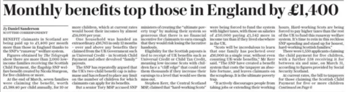 cdbirt's tweet photo. Let me fix that headline:

"Policy does what it was designed to do"

What's corrosive of people's mental and physical health is being constantly stigmatised while being let down time and again by systems that should support them.

Austerity fuels this rubbish and should end. https://t.co/rkaDm0IGWh