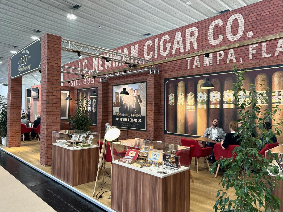 ldncigarsmoker's tweet image. The @JCNewmanCigars booth at #Intertabac
