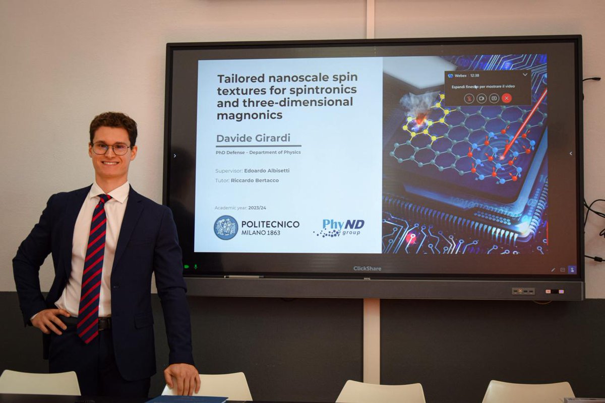 Big congrats <a href="/dvdgirardi/">Davide Girardi</a>  on your graduation! It was a real pleasure having you in <a href="/PhyndLab/">PhyndLab</a>  and working with you these past four years. Best wishes for a brilliant future ahead! 🎉 👏