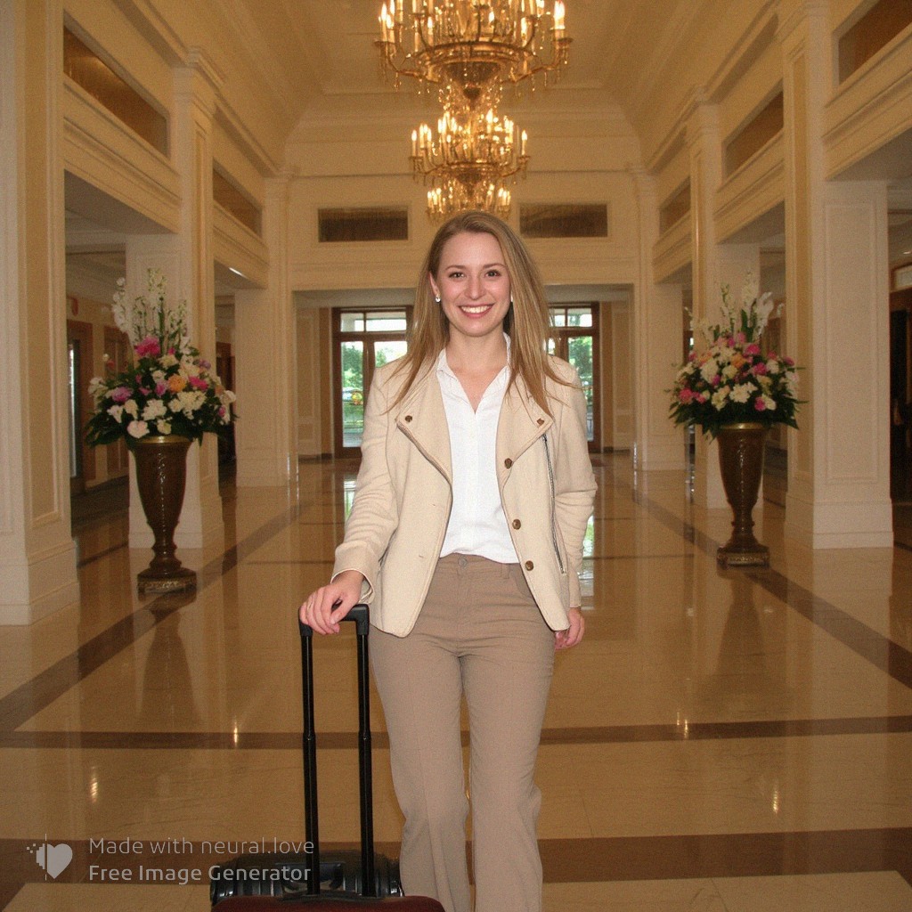 UncomfortLogic's tweet photo. #ai #aiArt #aiArtWork #Travel #HotelArrival #HappyTraveler #EuropeanWoman #HotelReception #Luggage #Smartphone #LuxuryHotel #WideAngle #POVShot https://t.co/7HD2cQdyWm