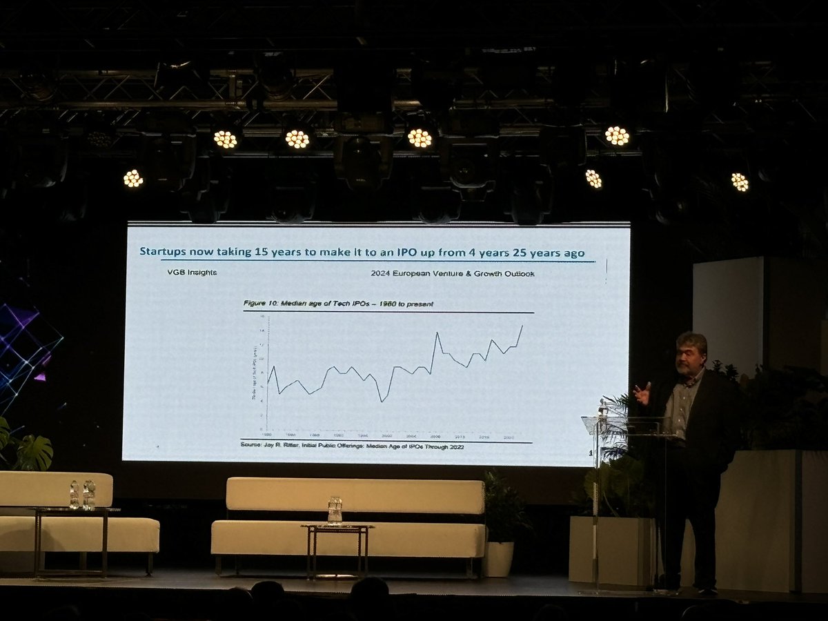 mullertamas's tweet photo. Jhon Medved (@OurCrowd ) mentioned now 15 years, the average number of IPO / exit has increased. 
so startup investment is becoming longer than a real estate investment.  

Why? I think lack of sustainability program of alumni startups/talents.   

#niu #innovation #summit https://t.co/LErxitBWm2