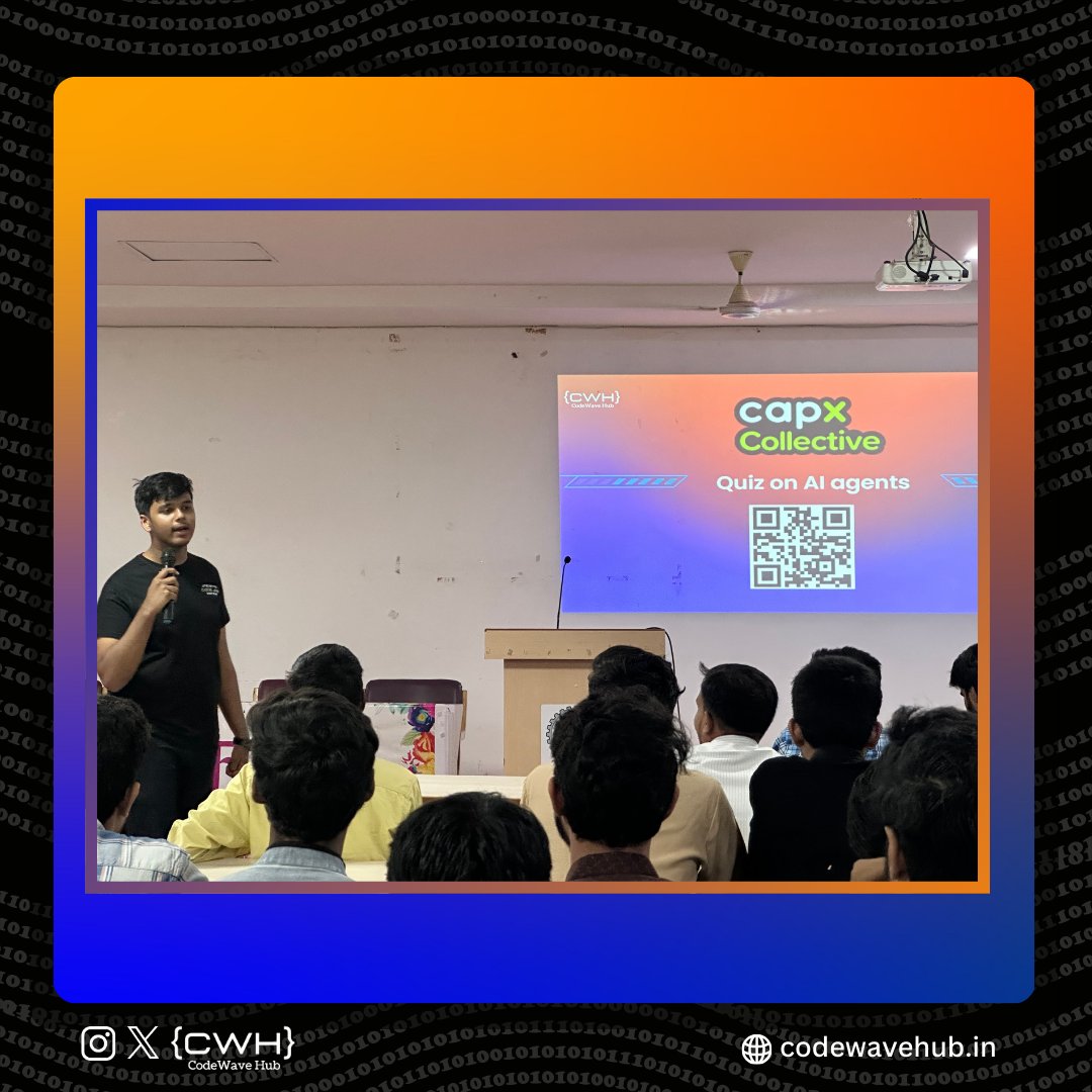 codewavehub's tweet image. The Open Session 2.0: Code Retreat by CodeWave Hub! 🌐

Problem-solving, quizzes, open mic &amp;amp; fun! 👨🏻‍💻👩🏻‍💻

 Thanks @GithubEducation &amp;amp; @CapxCollective for facilitating the event &amp;amp; Empowering participants! 🤝

#CodeWaveHub #TechEvent #lordsinstitue #TechCommunity
#Innovation