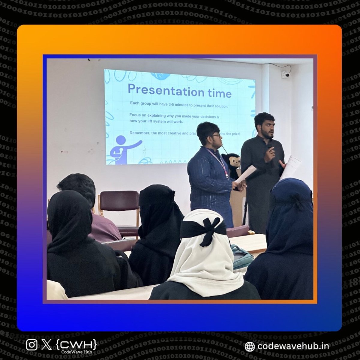 codewavehub's tweet image. The Open Session 2.0: Code Retreat by CodeWave Hub! 🌐

Problem-solving, quizzes, open mic &amp;amp; fun! 👨🏻‍💻👩🏻‍💻

 Thanks @GithubEducation &amp;amp; @CapxCollective for facilitating the event &amp;amp; Empowering participants! 🤝

#CodeWaveHub #TechEvent #lordsinstitue #TechCommunity
#Innovation